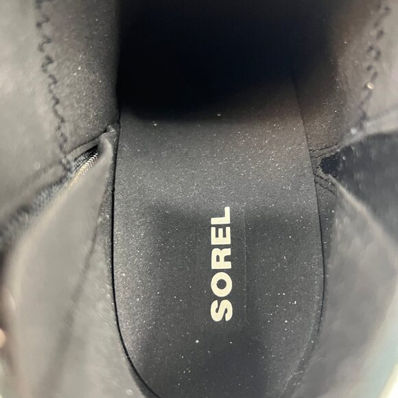 Sorel Black Suede Wedge Ankle Boots | Size 8 - Picture 6 of 8
